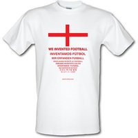 We Invented Football male t-shirt.
