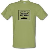 White Star Line Titanic male t-shirt.