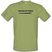 Weapon Of Choice… Hockey male t-shirt.