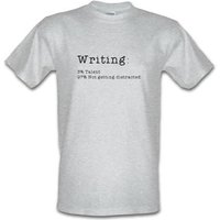 Writing : 3 Percent Talent male t-shirt.