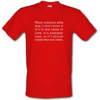 When Someone Yells Stop… male t-shirt.