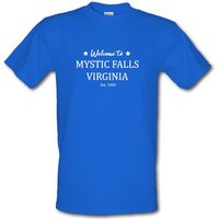 Welcome To Mystic Falls Virginia male t-shirt.