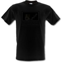You know when you don’t belong male t-shirt.