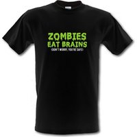 Zombies Eat Brains male t-shirt.