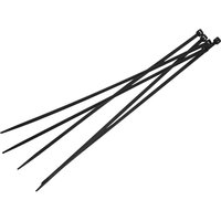 Faithfull Cable Ties Black Pack of 100 300mm 4.8mm
