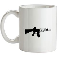 A Salt Rifle mug.