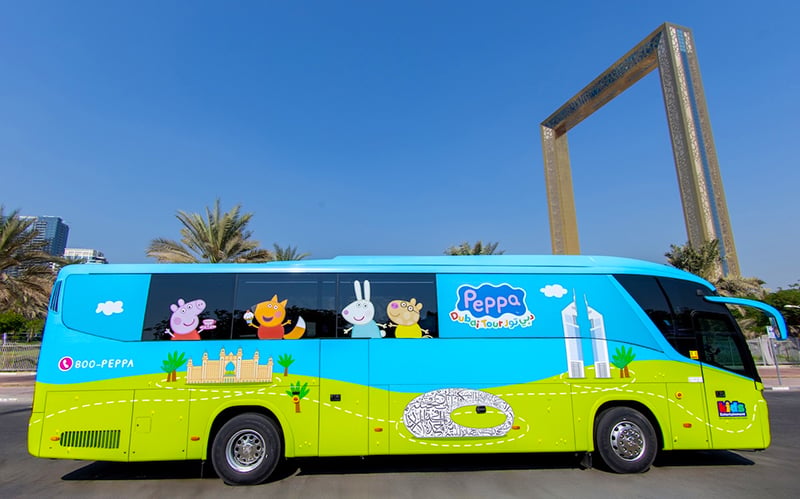 Peppa Dubai bus tour
