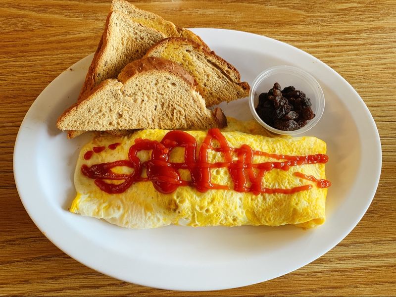 Ham and Cheese Omelet With Veggie Twist