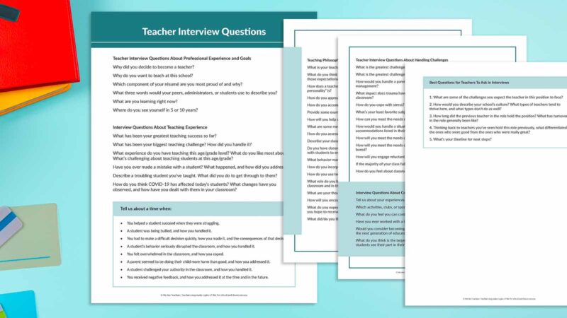 Teacher Interview Questions Feature