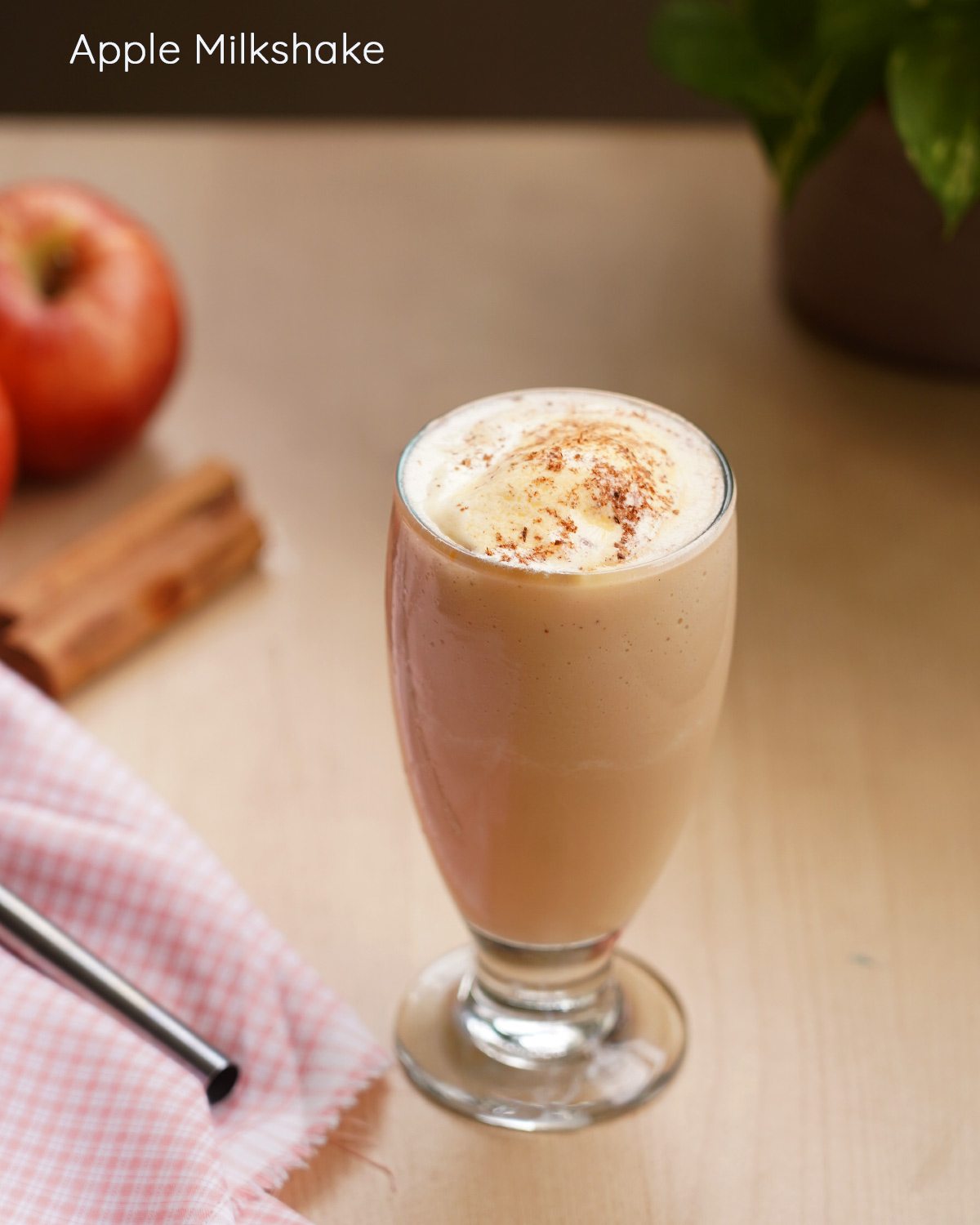 Apple milkshake recipe with ice cream