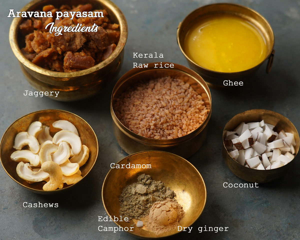 aravana payasam ingredients