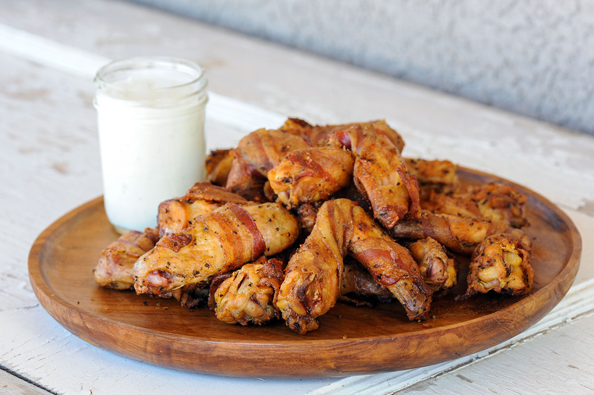 Bacon Wrapped Chicken Wings