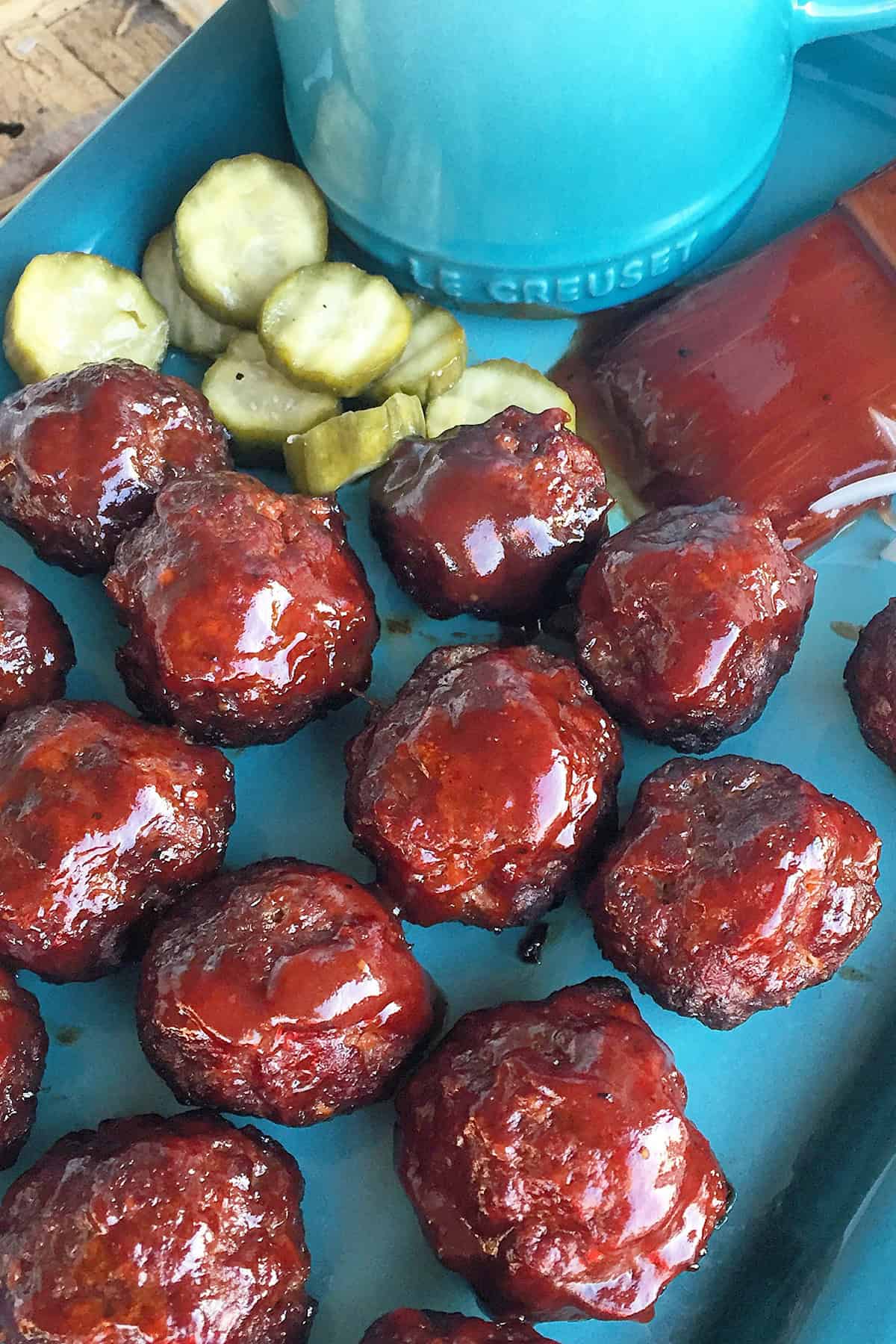 Juicy, smoky, saucy BBQ meatballs