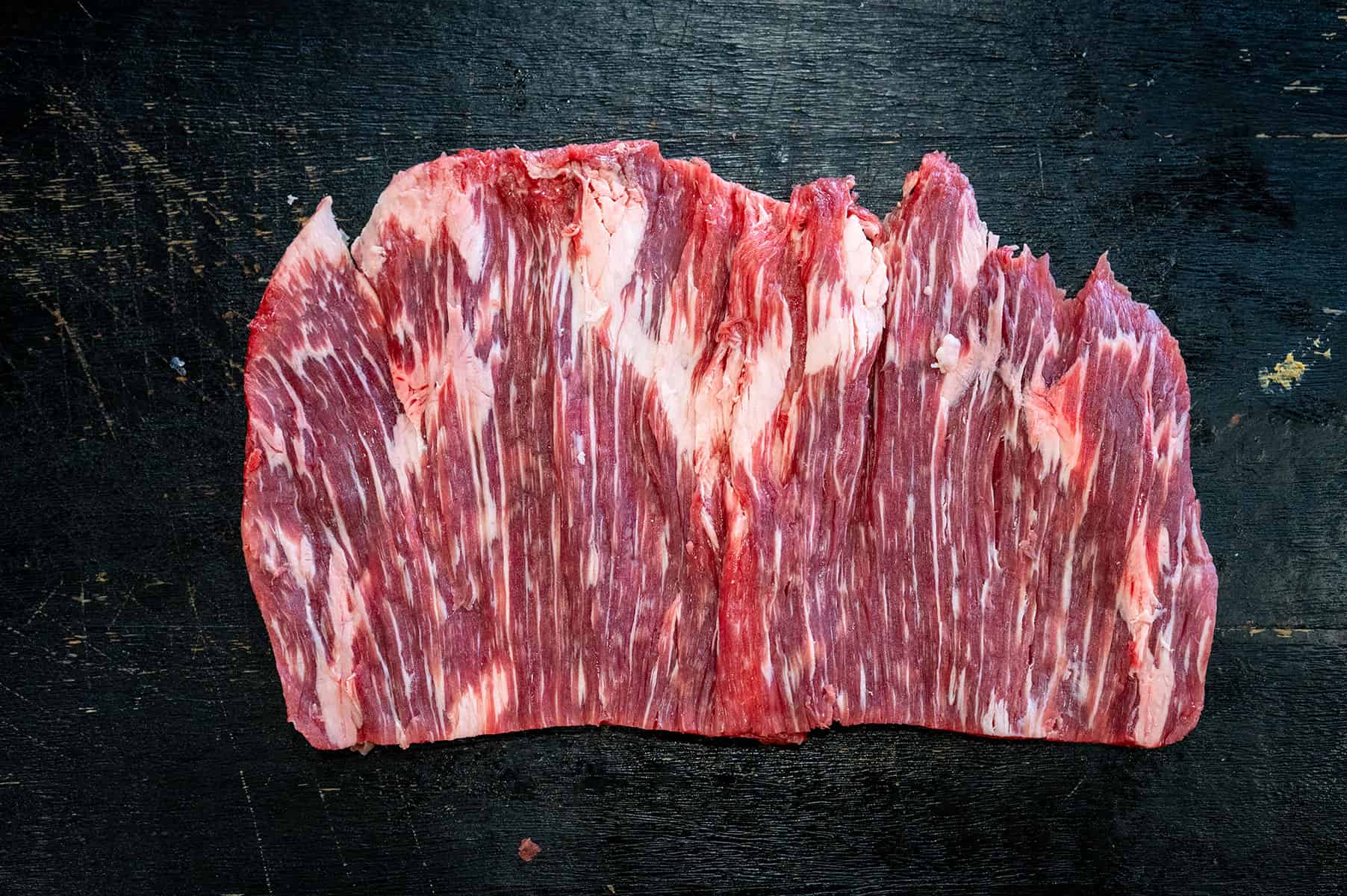 butterflied flank steak.