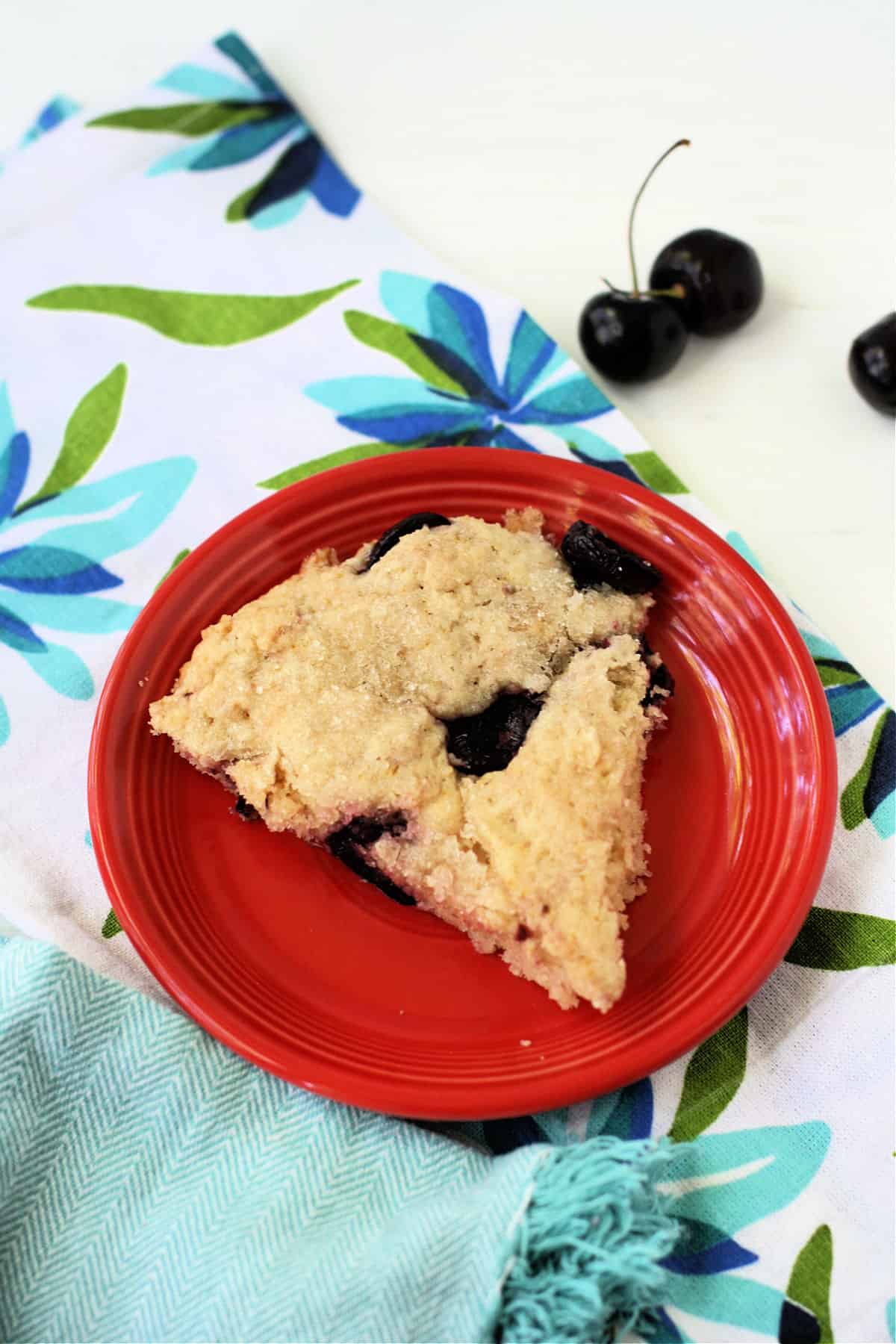 dairy free egg free cherry scones