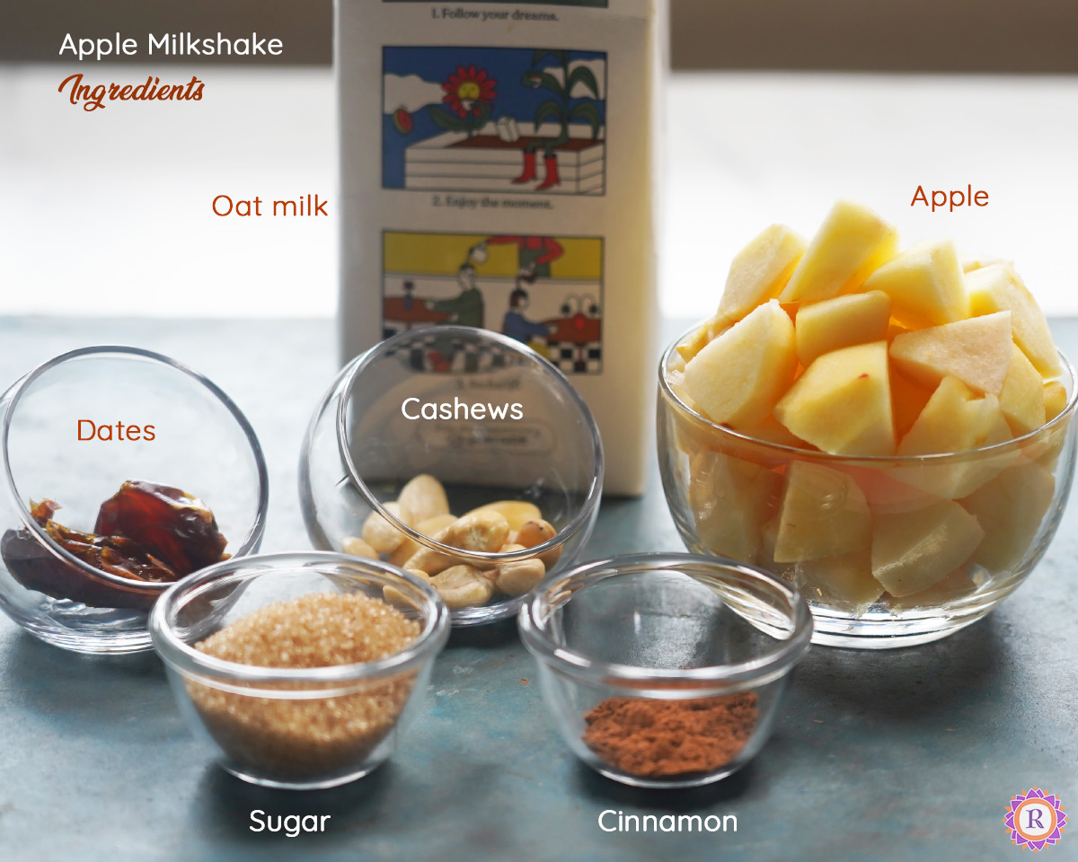 vegan apple milkshake ingredients