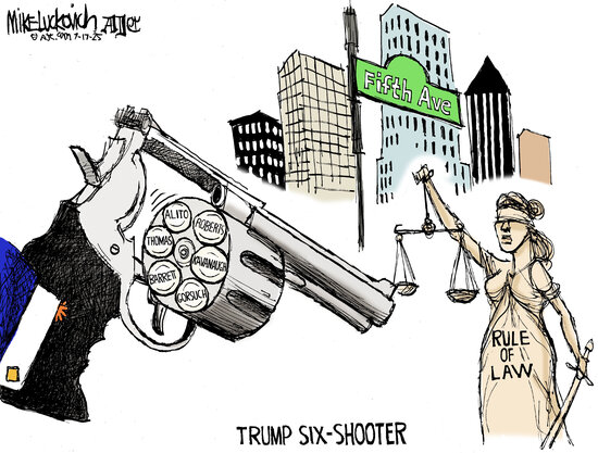 Cartoon by Mike Luckovich