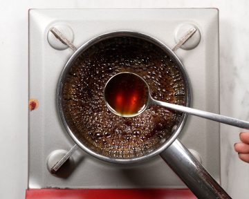 Boil jaggery syrup