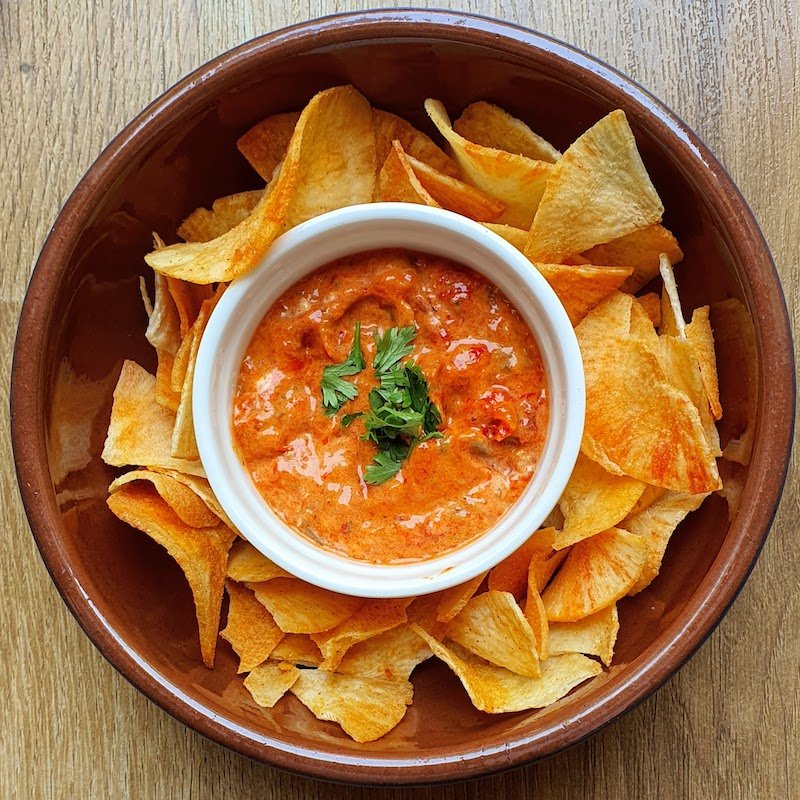 roasted red pepper dip lighten with labneh DoinDubai Monica Kapila
