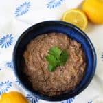 sesame free black bean hummus