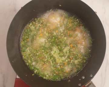 Again bring to boil