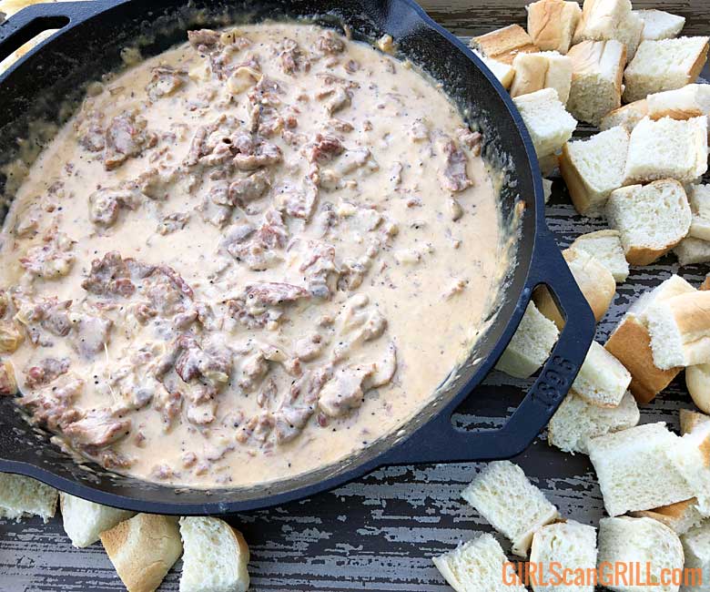 Smoked Philly Cheesesteak Dip