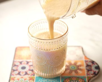 vegan milkshake ready