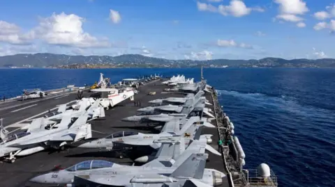 US Navy via REUTERS The US Navy nuclear-powered Ford-class aircraft carrier USS Gerald R. Ford (CVN 78) arrives in St. Thomas, US Virgin Islands