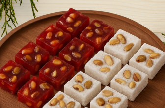 Red & White Turkish Delight with Nuts
