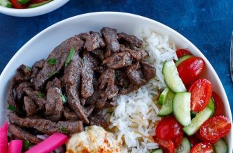 Homemade Lebanese Beef Shawarma Bowls