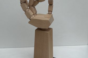 Ikea LANESPELARE Accessories Stand Poseable Wood Hand w/ Moveable Fingers
