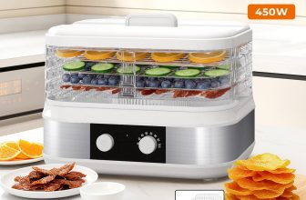 Spector 5 Tray Stainless Steel Food Dehydrator Jerky Fruit Vegetable Dryer White