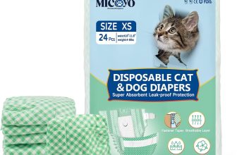 MICOOYO Puppy Cat Nappies Disposable Super Absorbent Cat Diapers Small Dog Na…