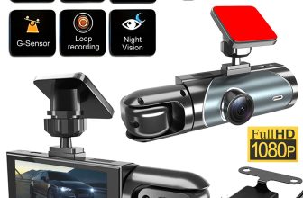 Front and Rear Inside Car Camera Wifi Three Lens Dash Cam 1280P Car DVR Recorder