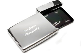 Personalised Flip Top Stainless Steel Executive Business Card Holder, Engraved