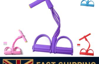 Multi-Function Exercise Tension Rope Foot Pedal Resistance Fitness Pull Bands UK