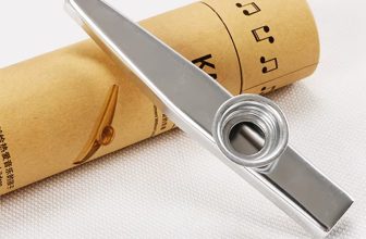 Metal Kazoo with 5 Flute Film, Easy to Learn Musical Instrument Gift