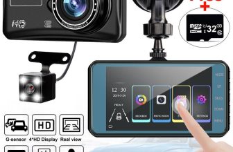 4″ In Car Camera Recorder Dual Front and Rear HD 1080P Dash Cam Night Vision UK