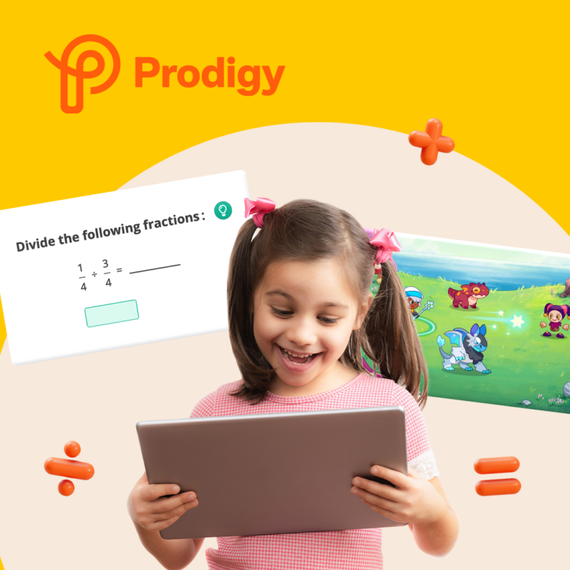 With Prodigy, kids practice math skills as they play fun, adaptive learning games.