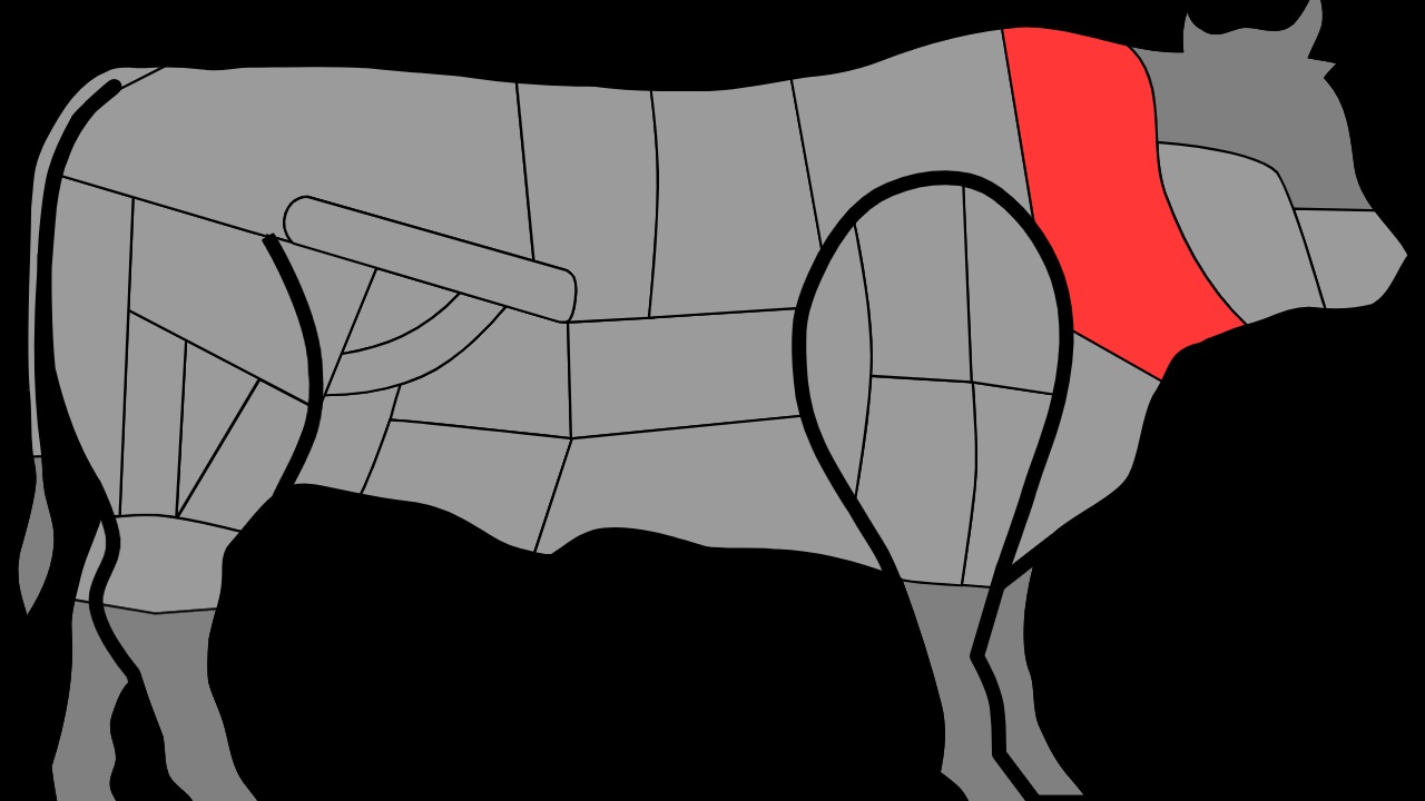 Image Credit: Pethrus, based on Beef cuts France.svg by Pethrus, itself using Mpontual cow shape. - CC BY-SA 3.0/Wiki Commons