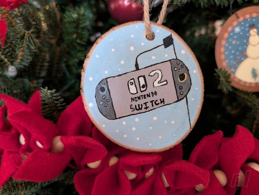 Homemade Switch 2 Christmas ornament