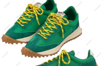 Maison Mihara Yasuhiro Daphne Og Sole Mix Material Green B14FW703