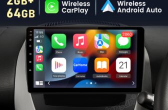 64GB Android Head Unit Radio GPS SAT Nav Carplay BT For Peugeot 107 Citroen C1