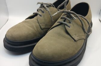 Dr. Martens Oxford 3-Eye Shoes 1461 Nubuck Leather Nickel Grey Unisex UK 6
