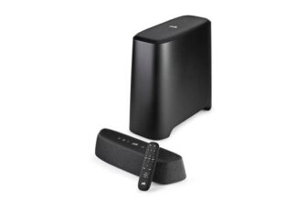 Polk MagniFi Mini AX Ultra compact Dolby Atmos and DTS X Sound Bar and Subwoofer