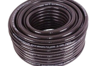 Solar Panel Heating Tube Black Braided Reinforced Hose Pipe PVC Hosepipe