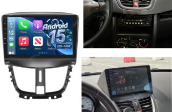2+64GB Android 15.0 Apple Carplay Car Stereo Radio For Peugeot 207 2006-2015 GPS