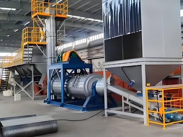 Aluminum dross ball mill and screening system
