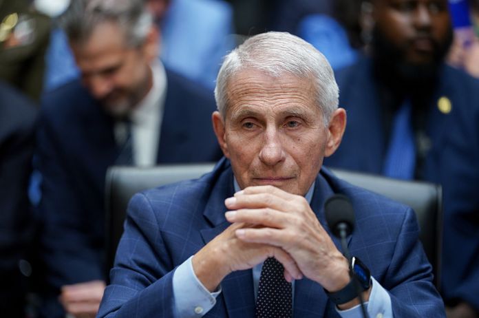 Anthony Fauci, former director of the National Institute of Allergy and Infectious Diseases, during a Senate Homeland Security and Governmental Affairs Committee hearing in Washington, DC, US, on Wednesday, July 29, 2026. Fauci declined to testify in a Senate committee hearing on his role in the US response to Covid-19, invoking his 5th Amendment rights. Photographer: Al Drago/Bloomberg via Getty Images