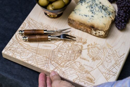 Home Town Map Cutting Board